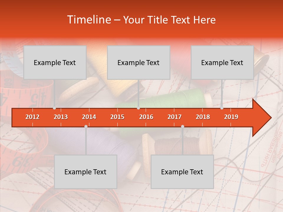 Sewing Line Needle PowerPoint Template