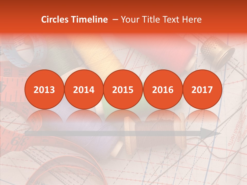 Sewing Line Needle PowerPoint Template