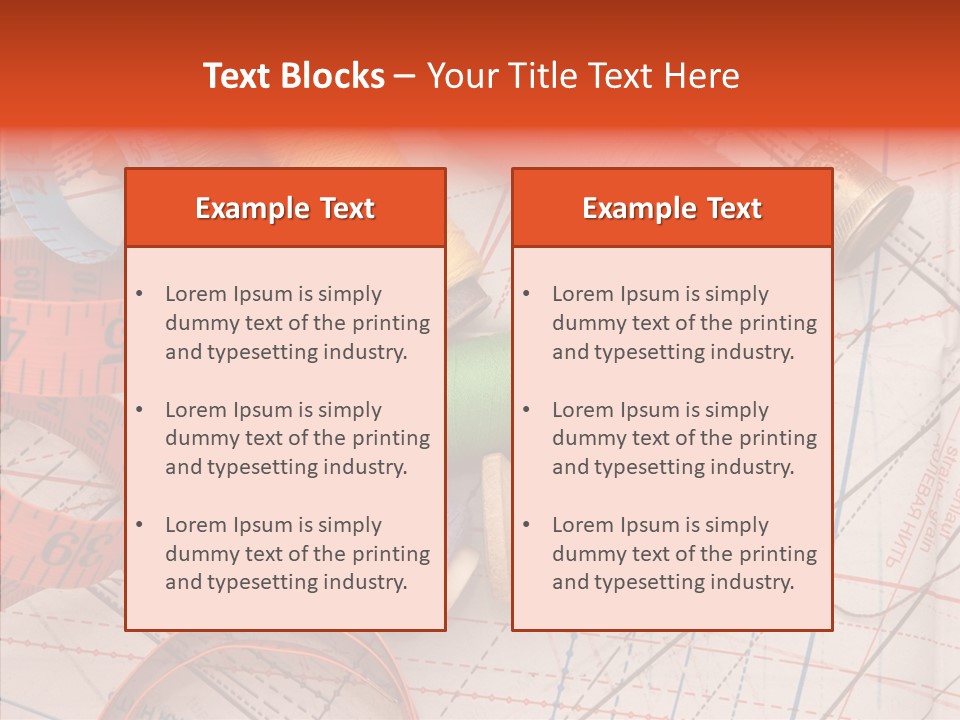 Sewing Line Needle PowerPoint Template