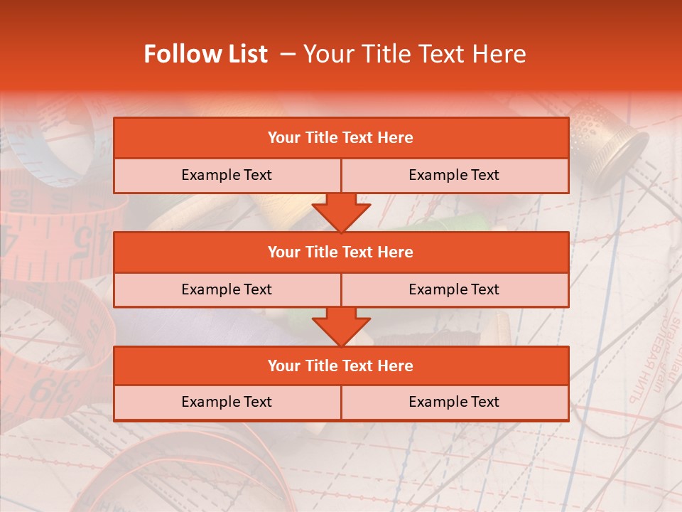Sewing Line Needle PowerPoint Template