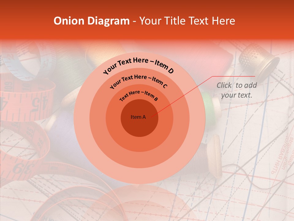 Sewing Line Needle PowerPoint Template