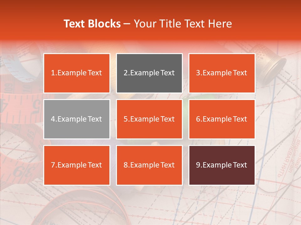 Sewing Line Needle PowerPoint Template