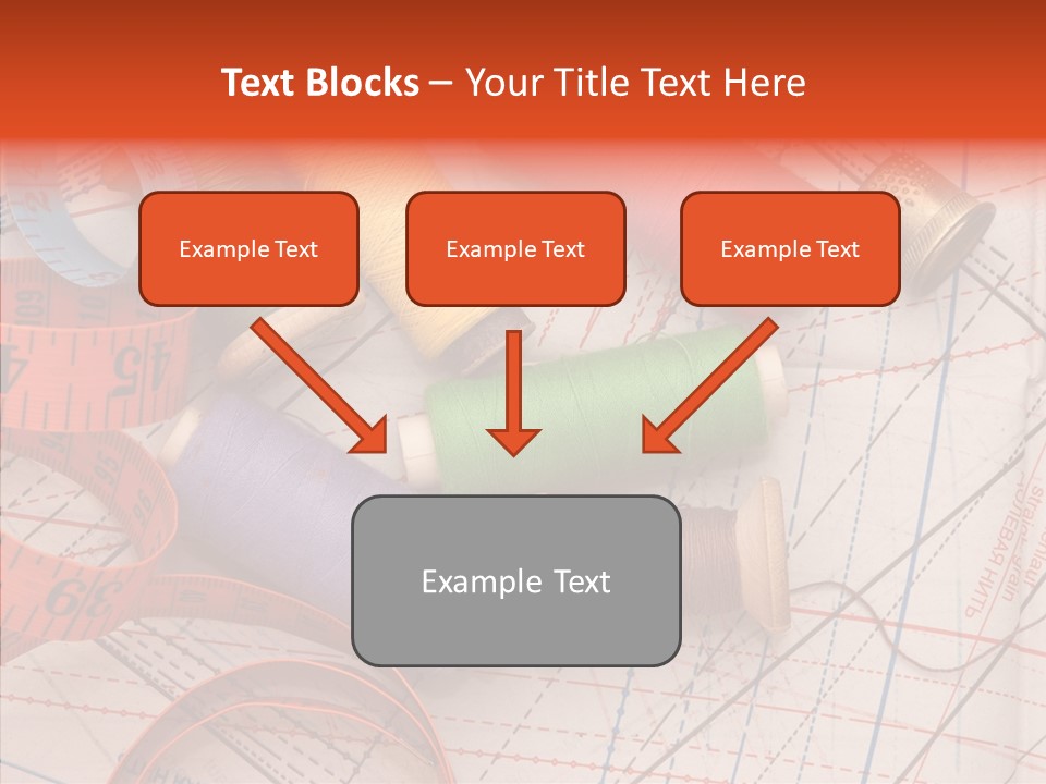 Sewing Line Needle PowerPoint Template