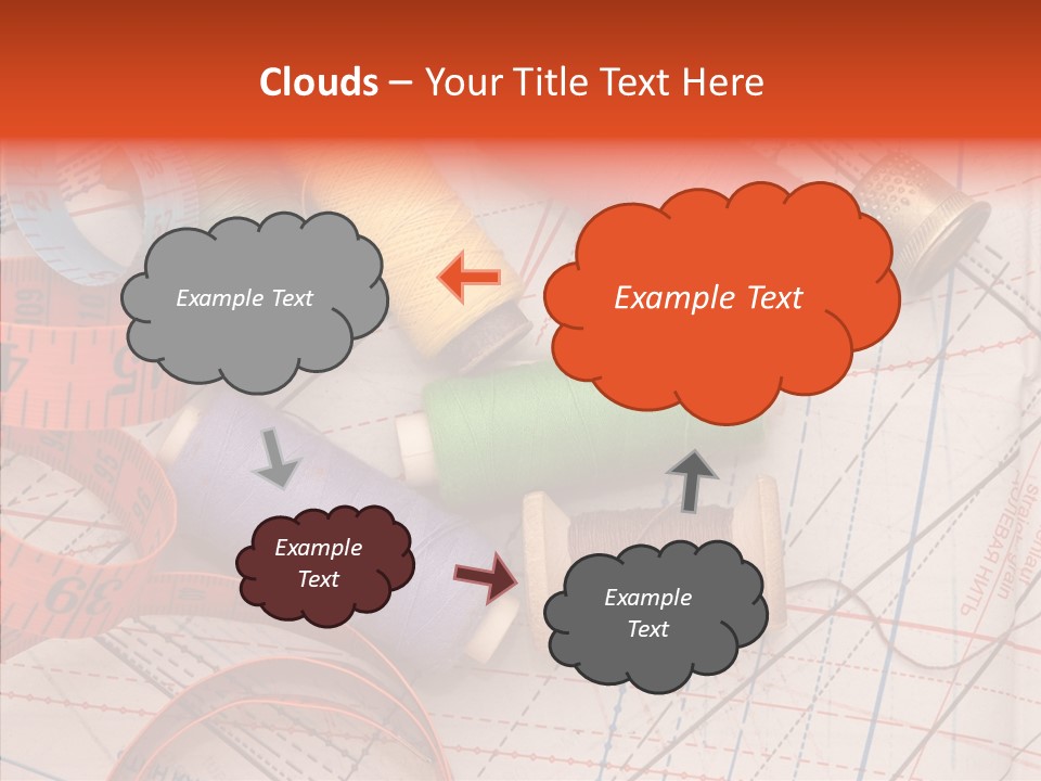 Sewing Line Needle PowerPoint Template