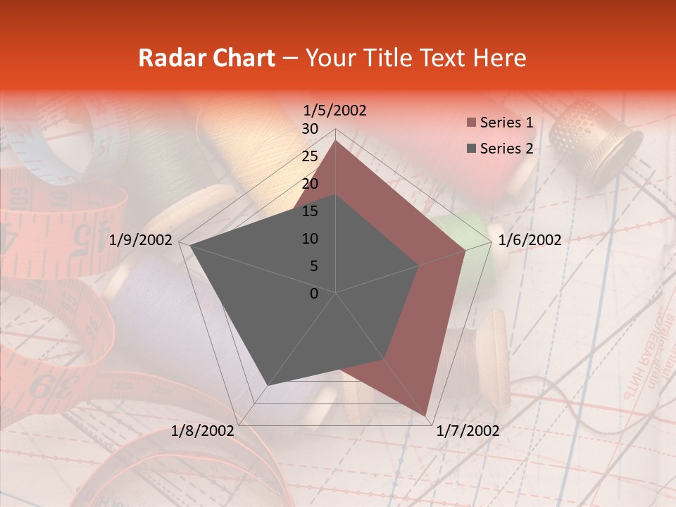Sewing Line Needle PowerPoint Template