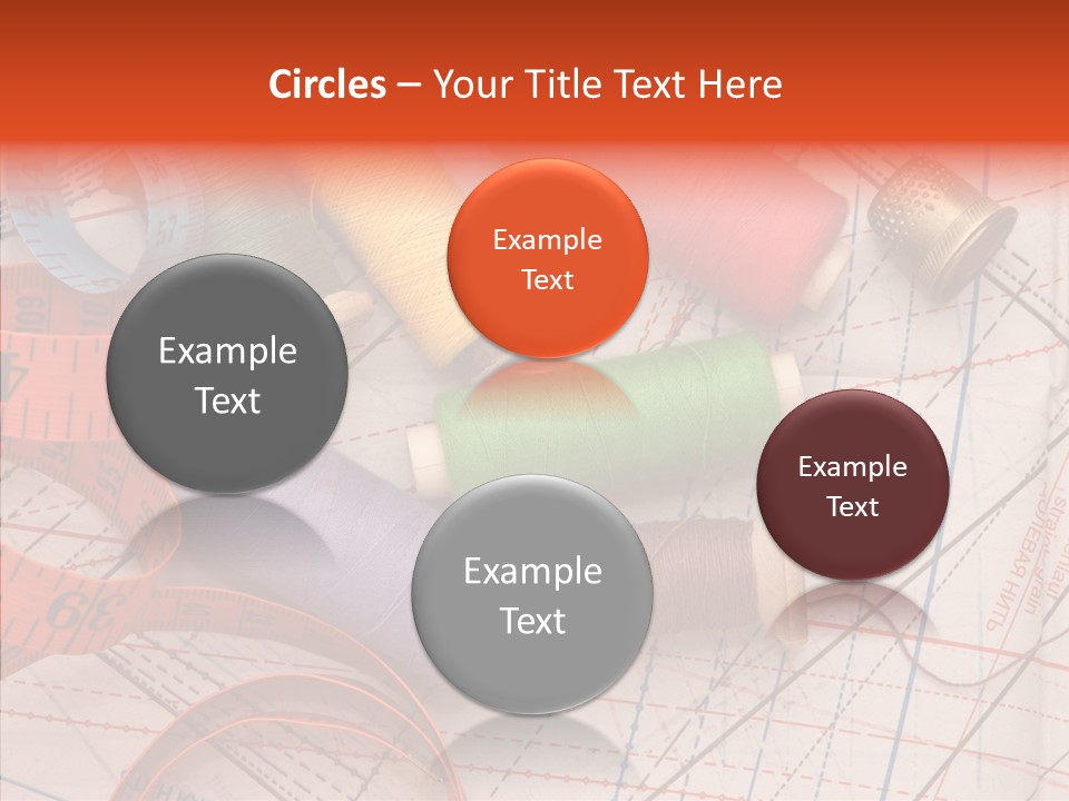 Sewing Line Needle PowerPoint Template