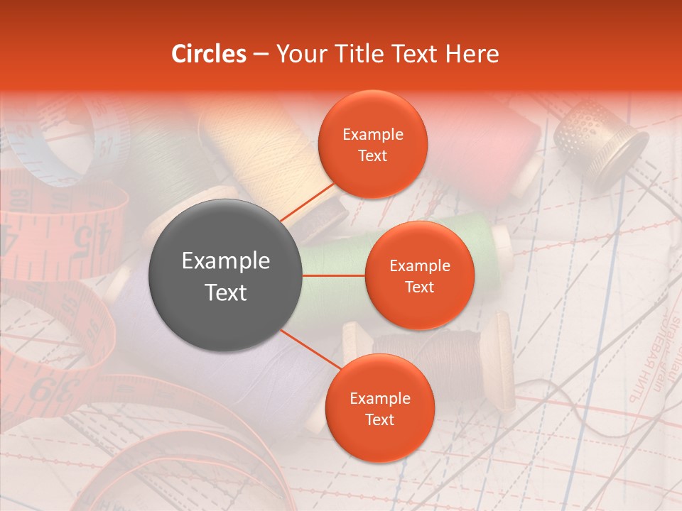 Sewing Line Needle PowerPoint Template