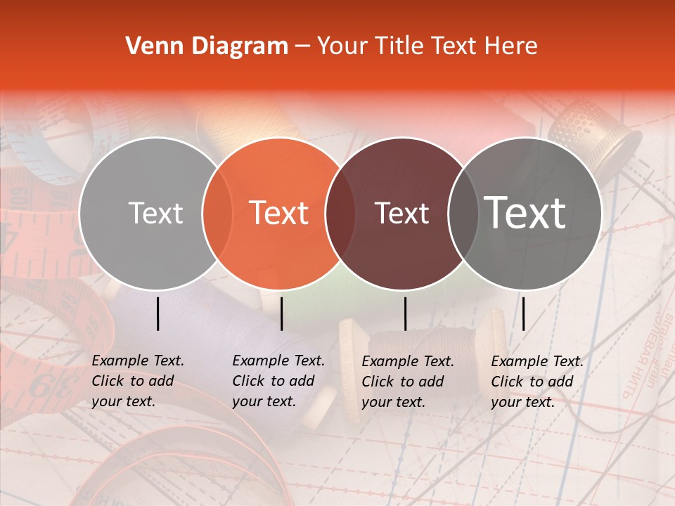 Sewing Line Needle PowerPoint Template