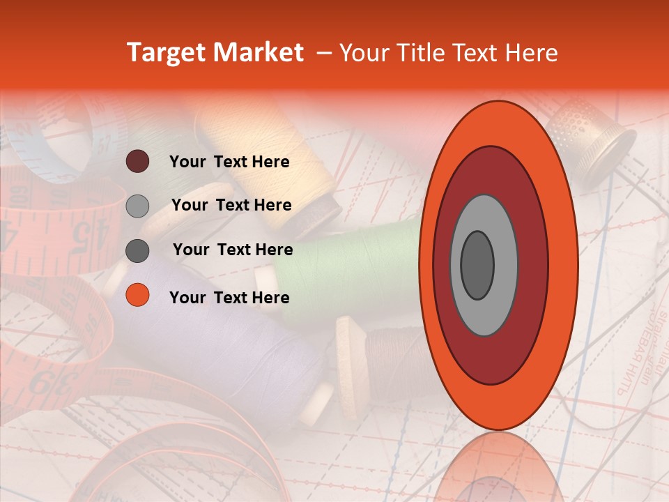 Sewing Line Needle PowerPoint Template