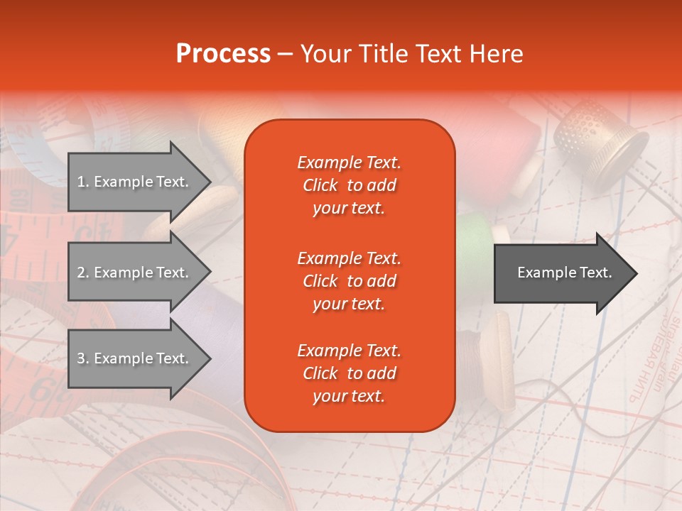 Sewing Line Needle PowerPoint Template