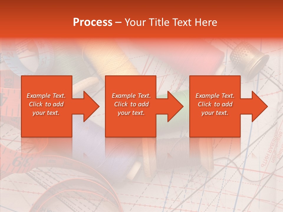 Sewing Line Needle PowerPoint Template