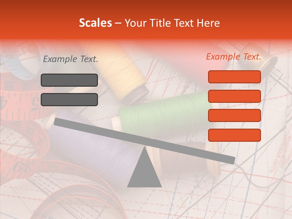 Sewing Line Needle PowerPoint Template