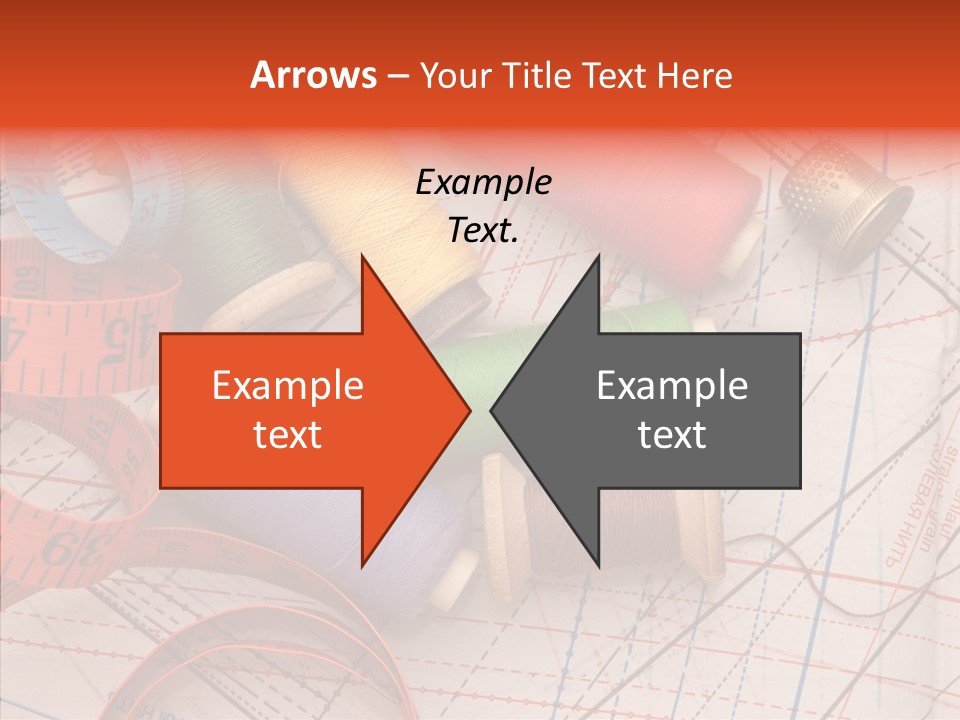 Sewing Line Needle PowerPoint Template