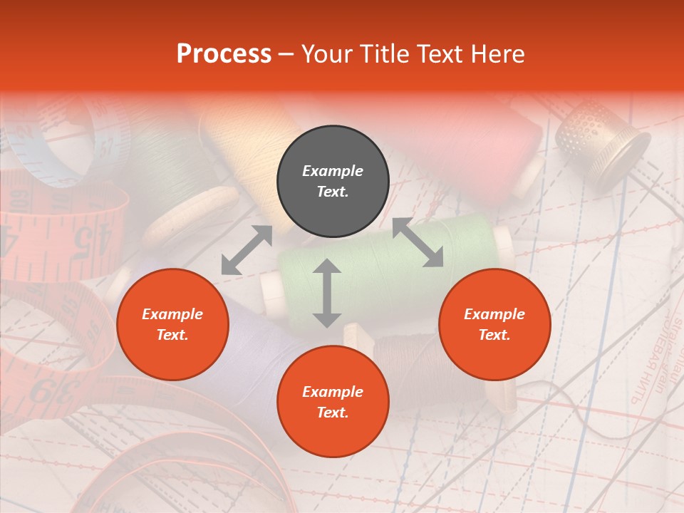 Sewing Line Needle PowerPoint Template
