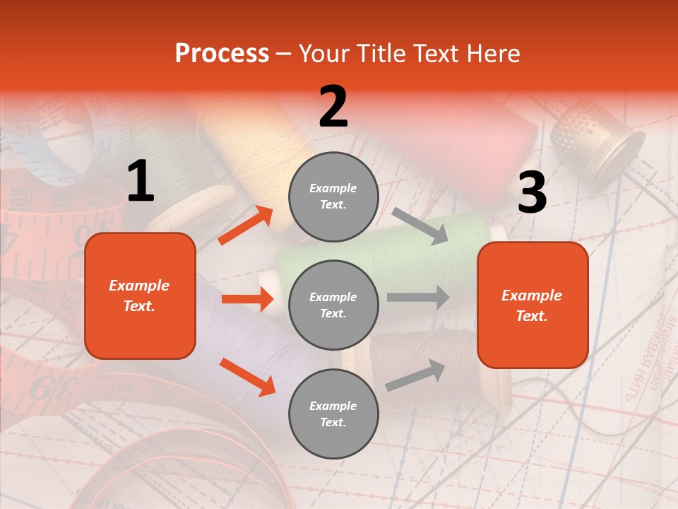 Sewing Line Needle PowerPoint Template
