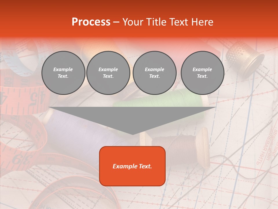 Sewing Line Needle PowerPoint Template