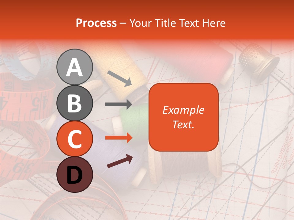 Sewing Line Needle PowerPoint Template