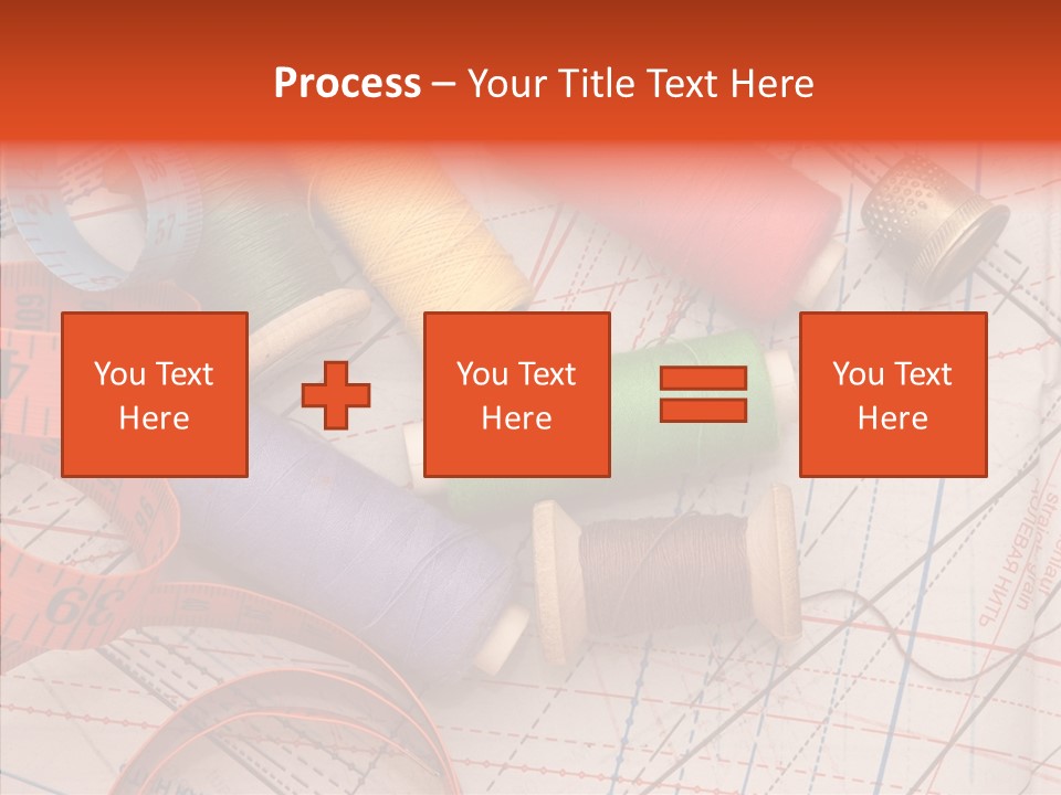 Sewing Line Needle PowerPoint Template
