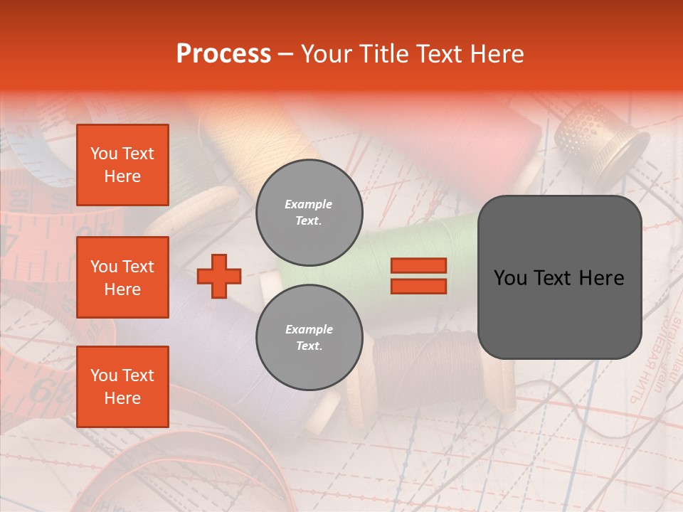 Sewing Line Needle PowerPoint Template