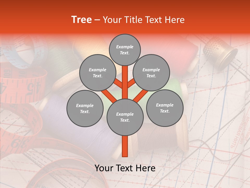 Sewing Line Needle PowerPoint Template