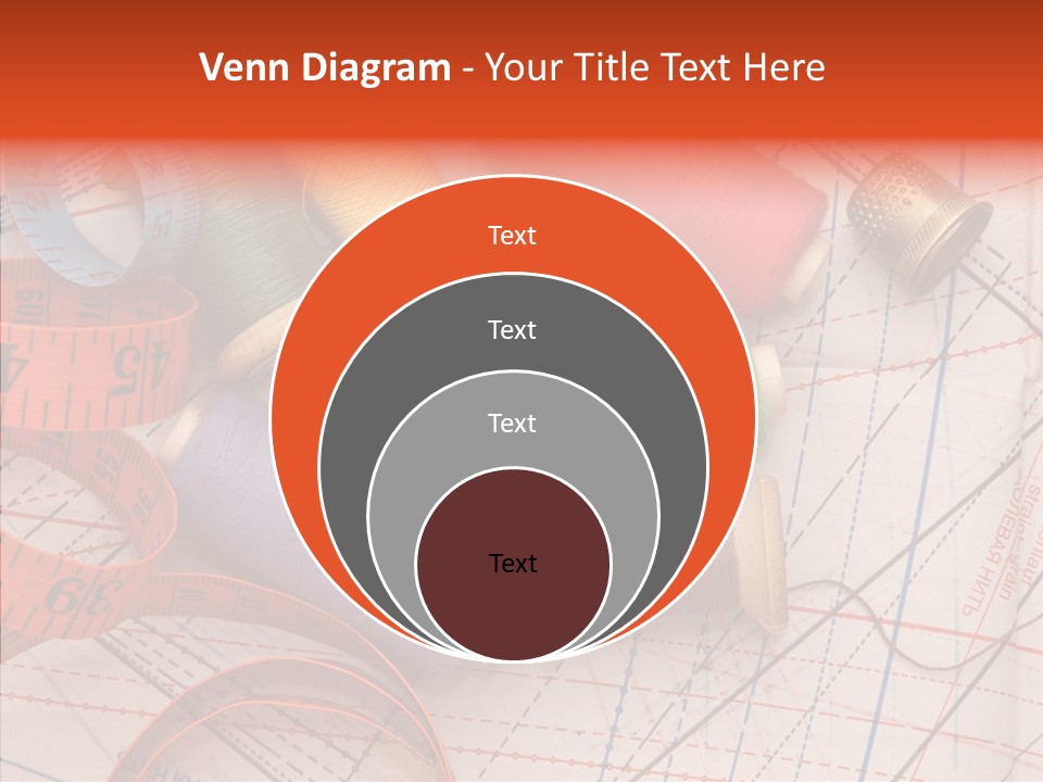 Sewing Line Needle PowerPoint Template