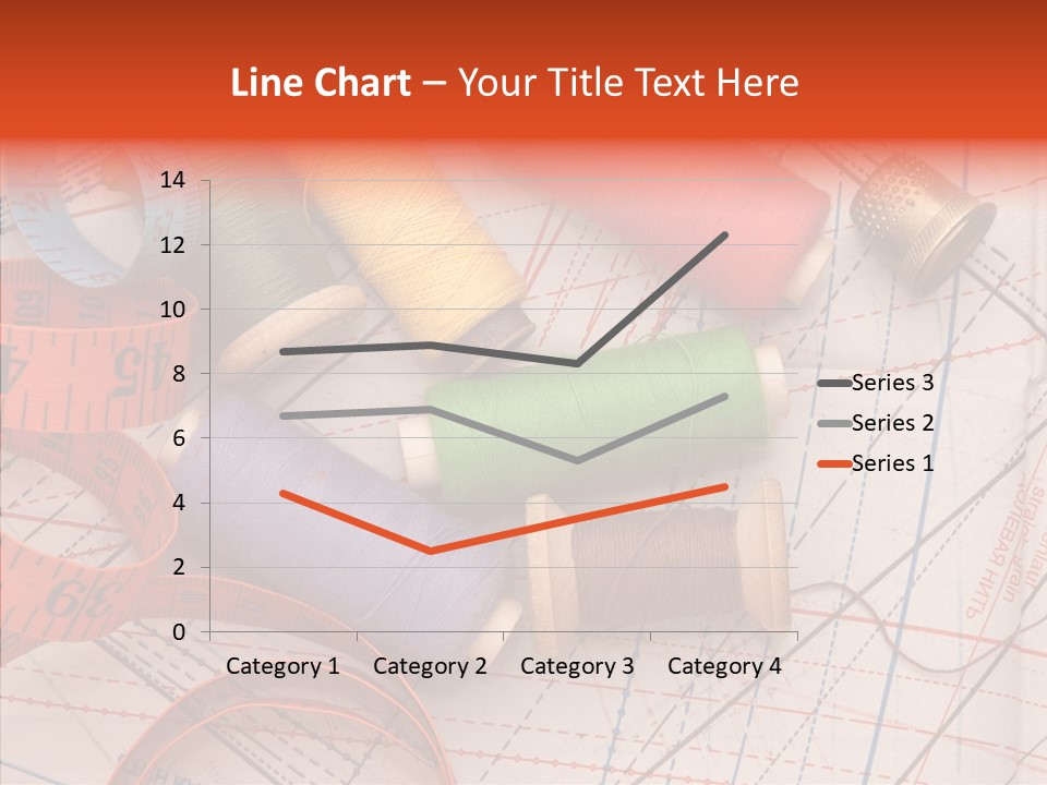 Sewing Line Needle PowerPoint Template