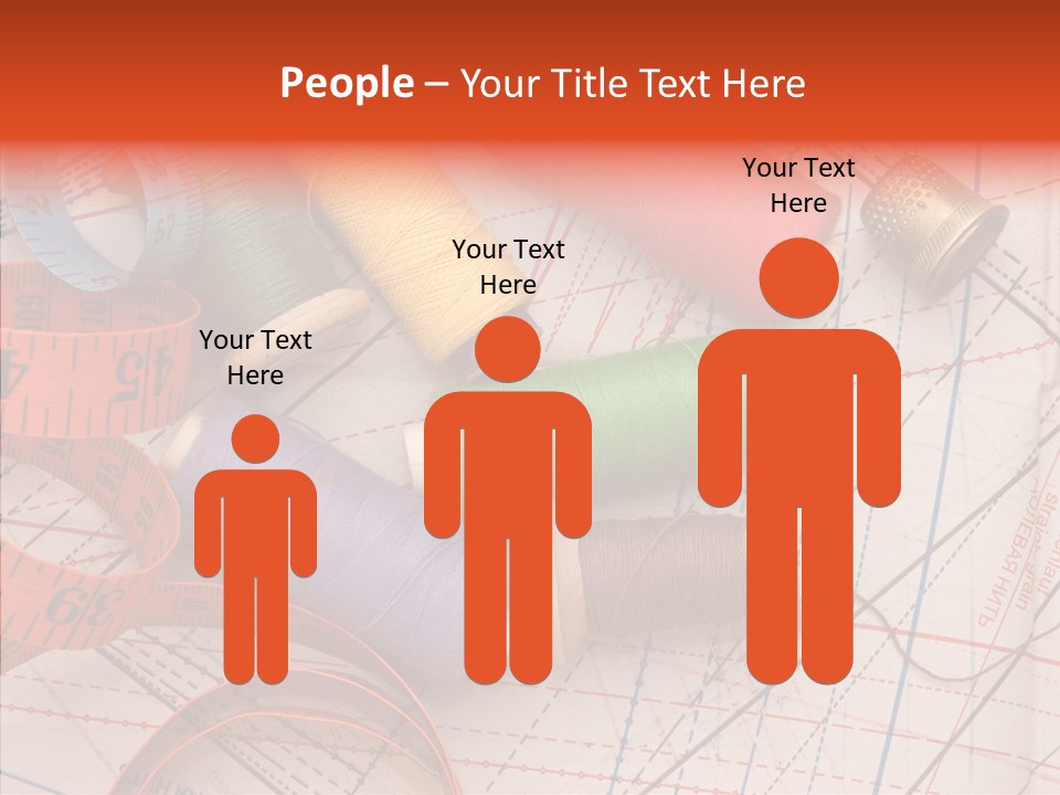 Sewing Line Needle PowerPoint Template