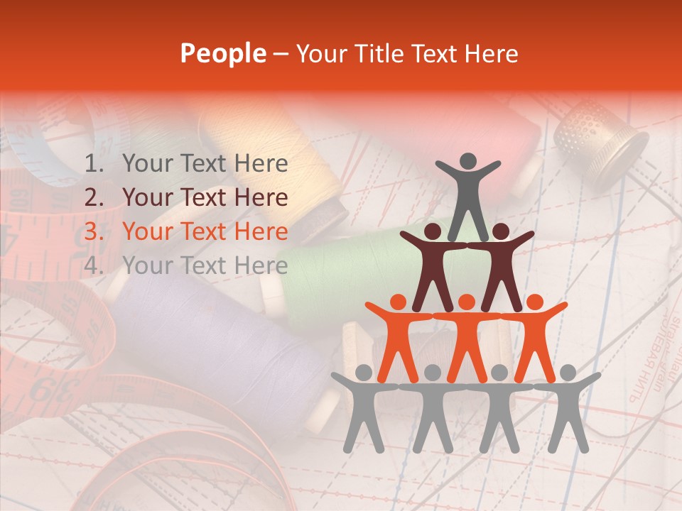 Sewing Line Needle PowerPoint Template