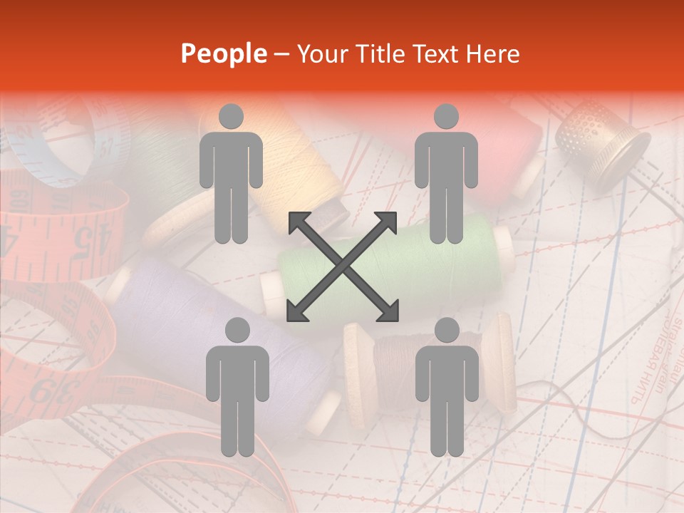 Sewing Line Needle PowerPoint Template