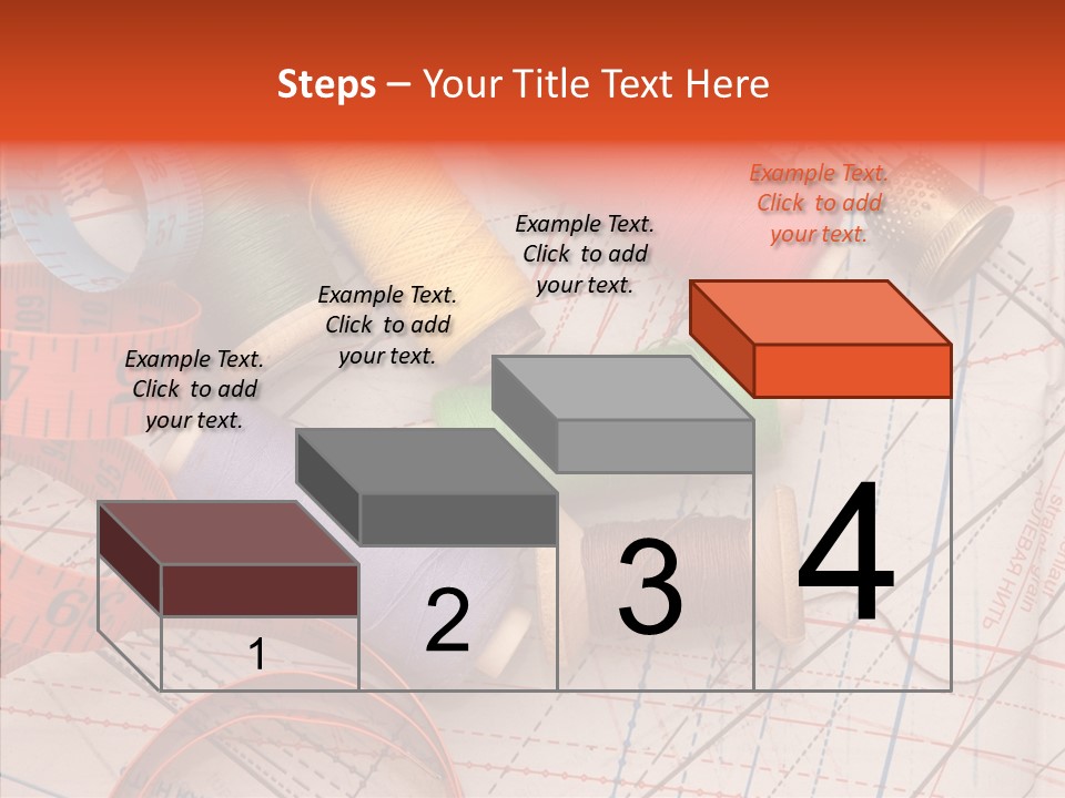 Sewing Line Needle PowerPoint Template