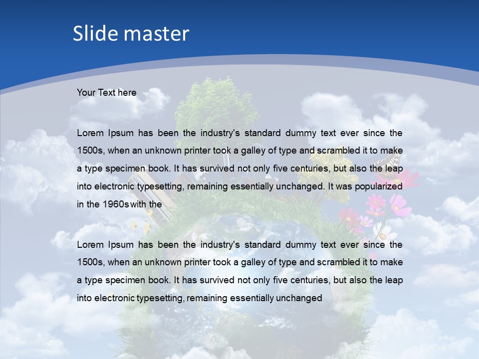 Reforestation Growth Air PowerPoint Template