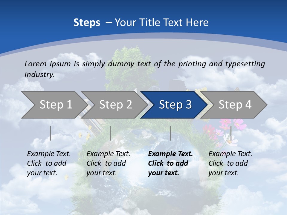 Reforestation Growth Air PowerPoint Template