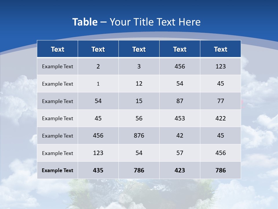 Reforestation Growth Air PowerPoint Template