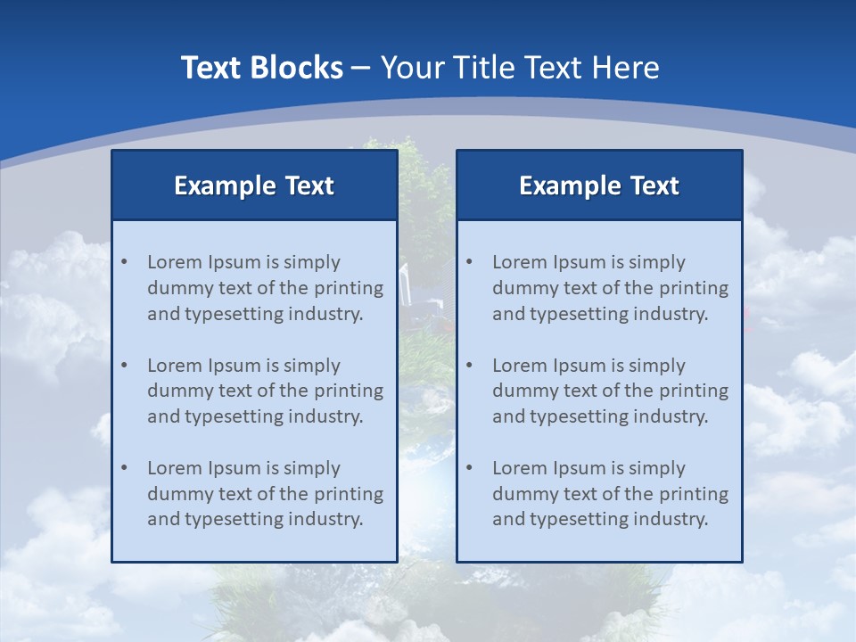 Reforestation Growth Air PowerPoint Template