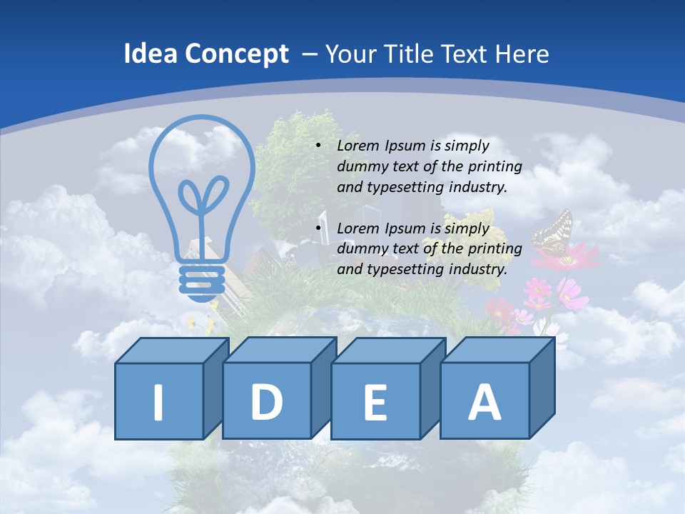 Reforestation Growth Air PowerPoint Template