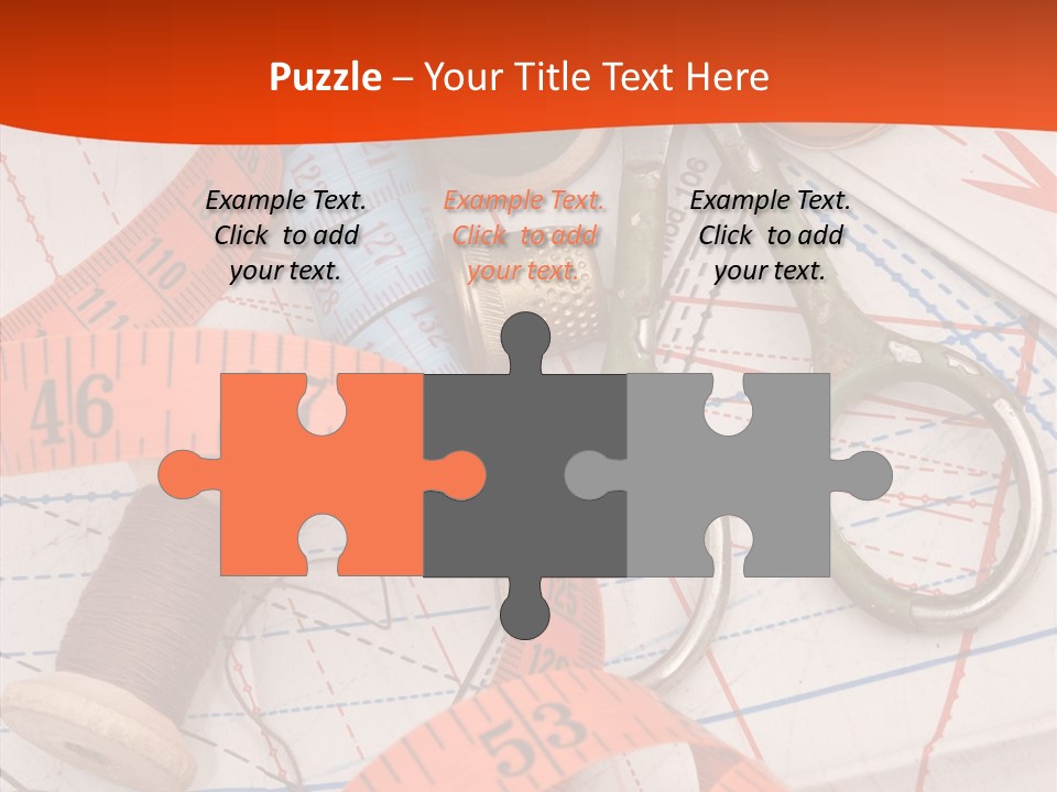 Embroidery Art Leisure PowerPoint Template