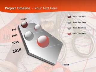 Embroidery Art Leisure PowerPoint Template