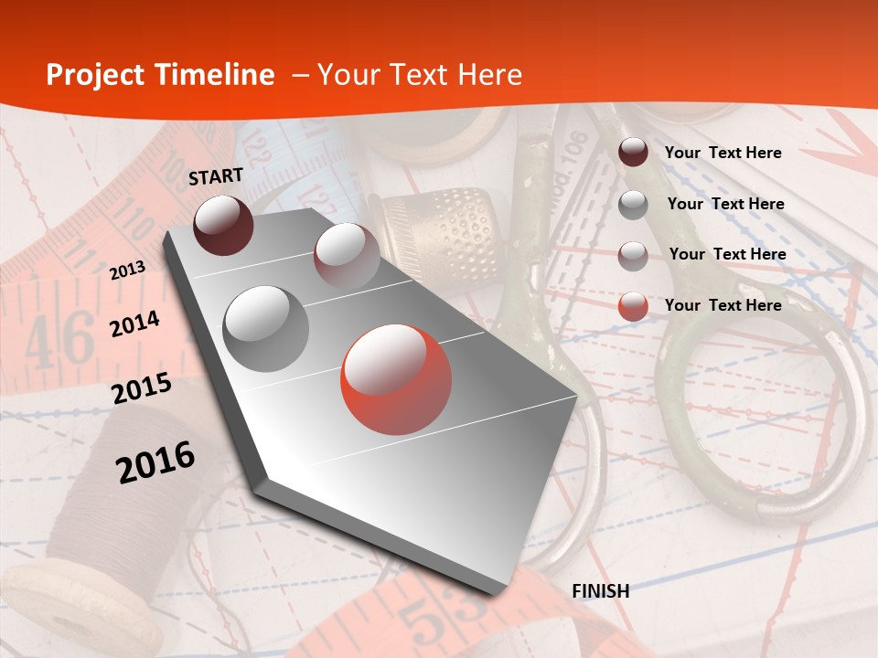 Embroidery Art Leisure PowerPoint Template