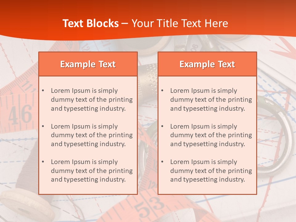 Embroidery Art Leisure PowerPoint Template