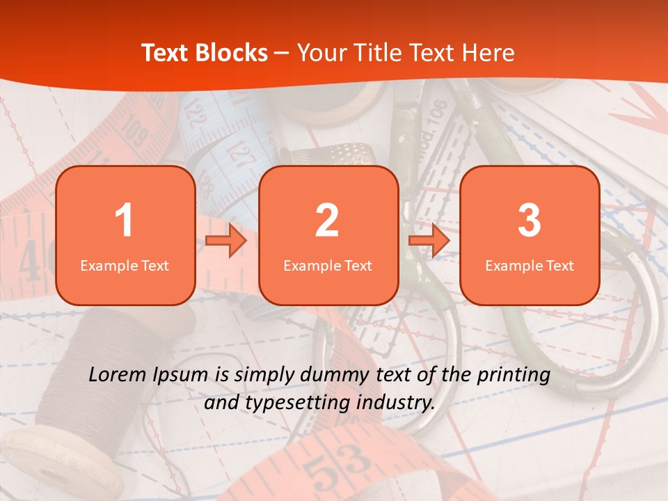 Embroidery Art Leisure PowerPoint Template