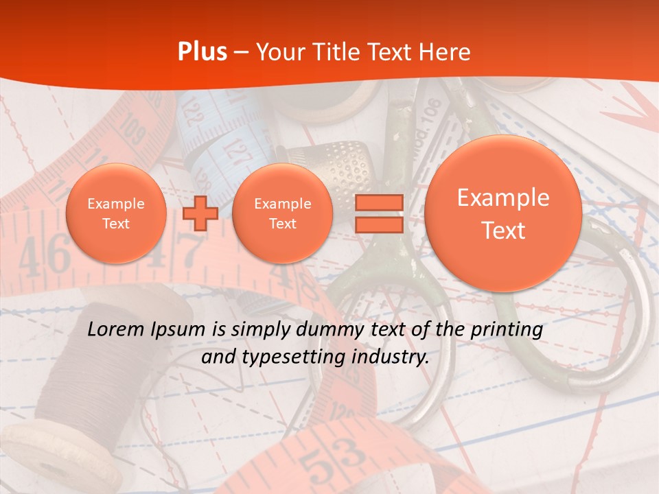 Embroidery Art Leisure PowerPoint Template