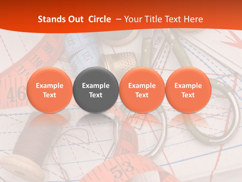 Embroidery Art Leisure PowerPoint Template