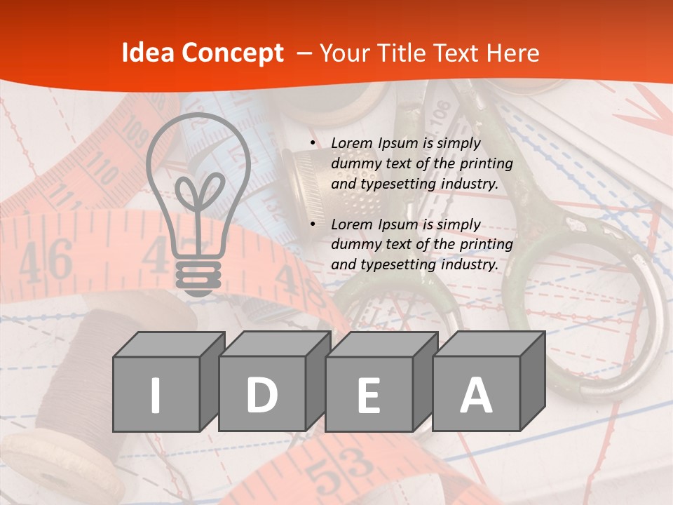 Embroidery Art Leisure PowerPoint Template