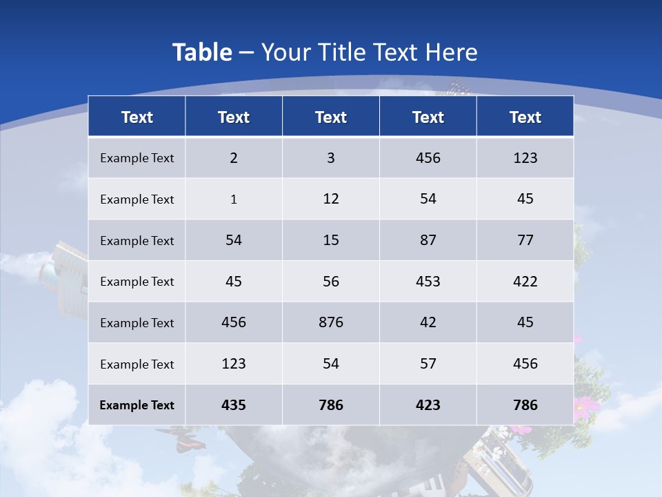 Forest Day House PowerPoint Template
