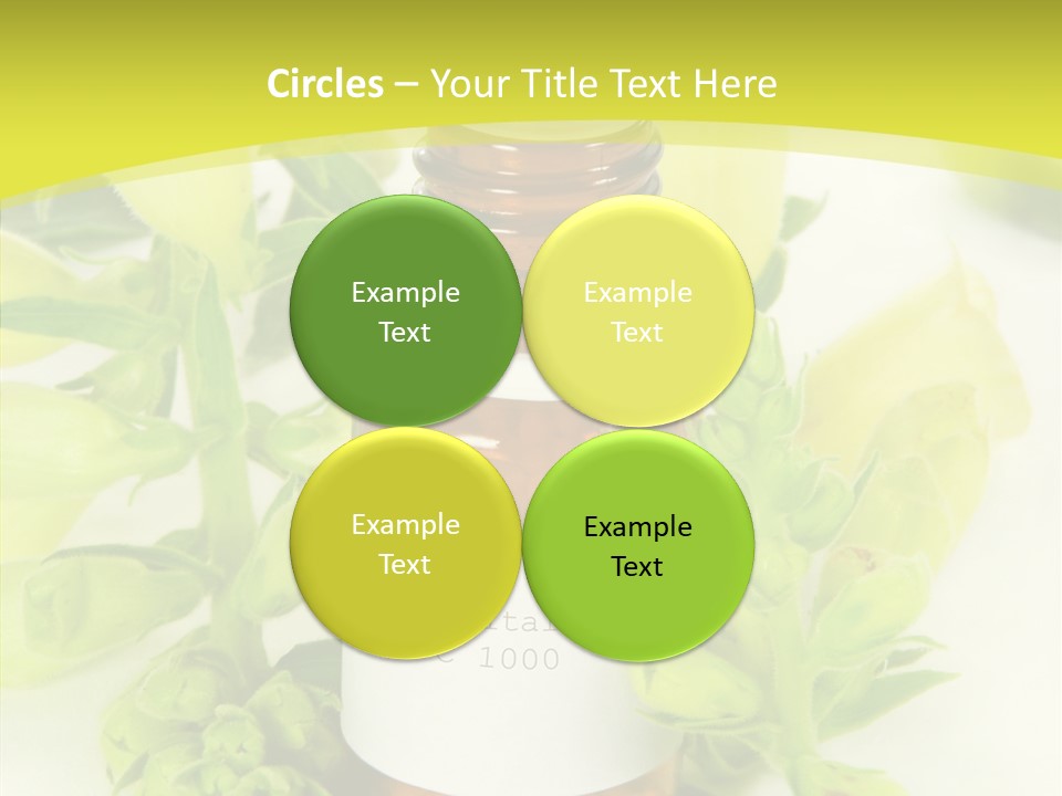 Concept Alternative Medicine Bottle PowerPoint Template