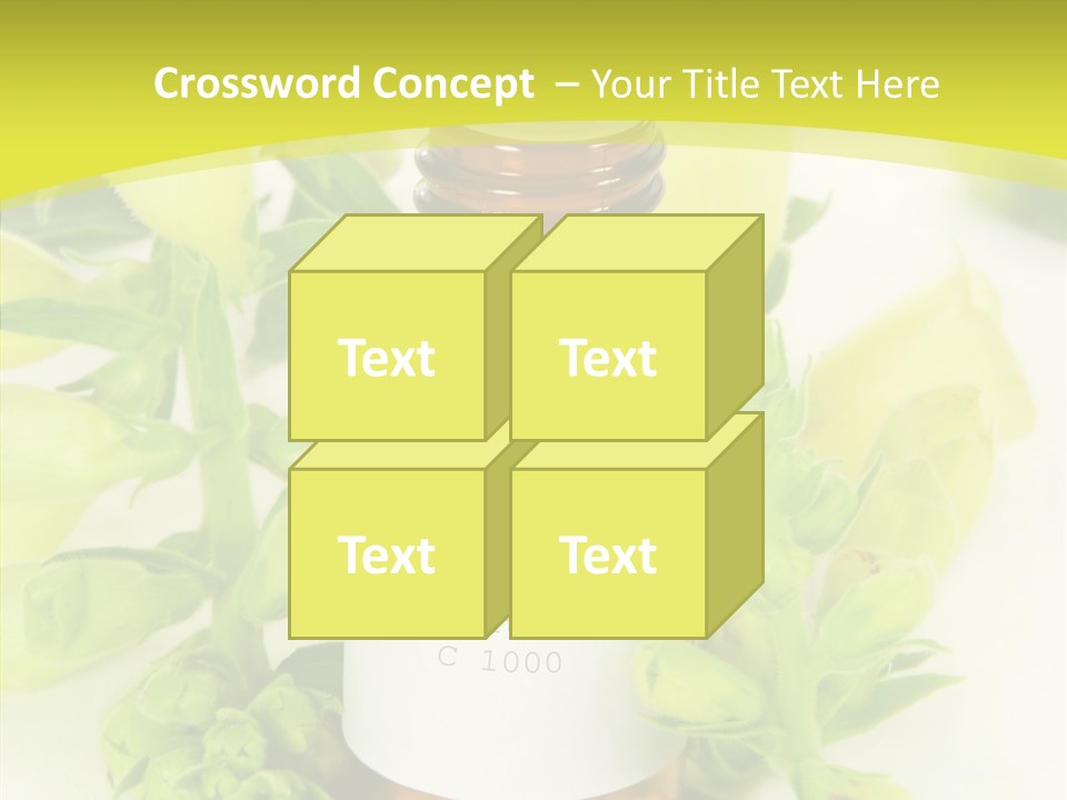 Concept Alternative Medicine Bottle PowerPoint Template