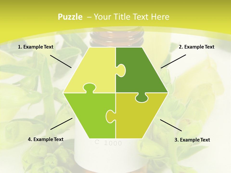 Concept Alternative Medicine Bottle PowerPoint Template