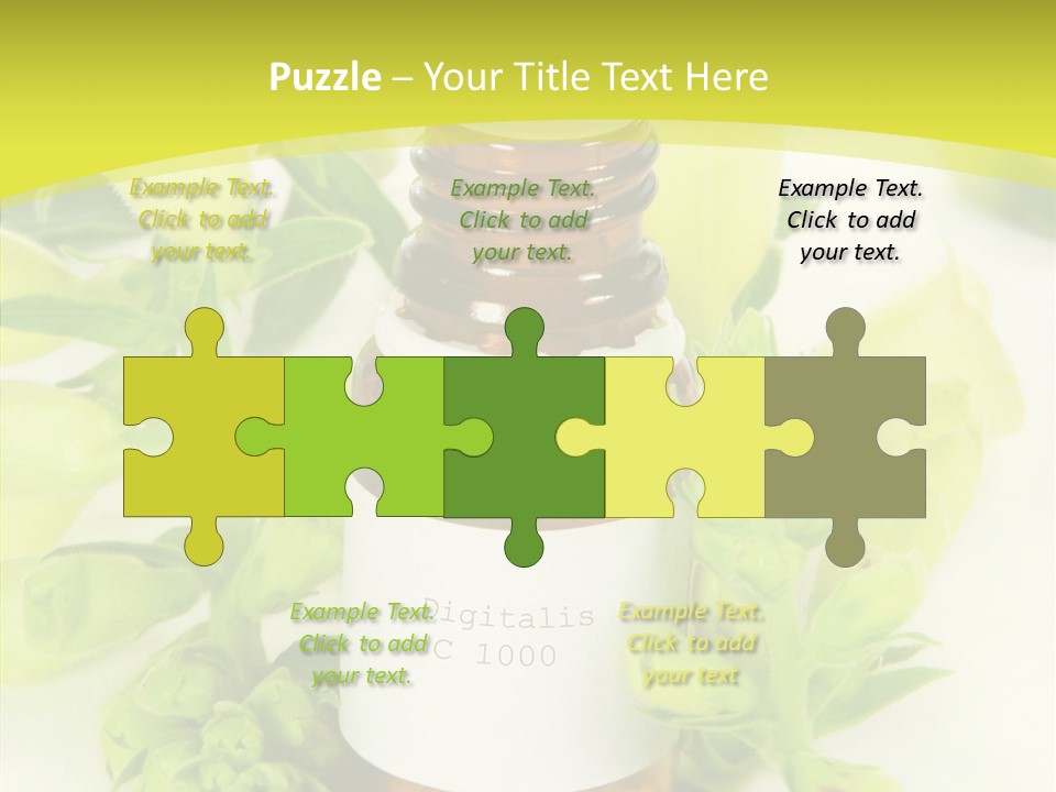 Concept Alternative Medicine Bottle PowerPoint Template
