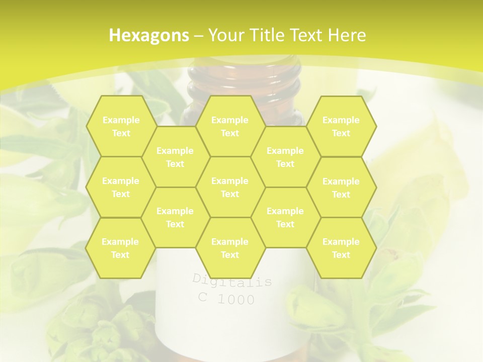 Concept Alternative Medicine Bottle PowerPoint Template