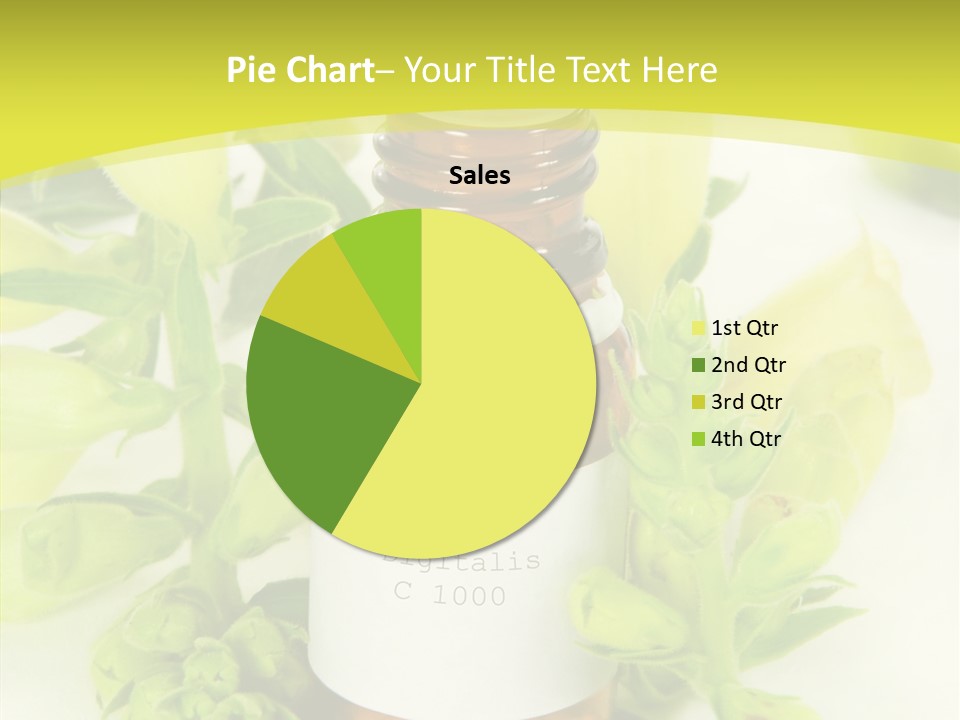 Concept Alternative Medicine Bottle PowerPoint Template